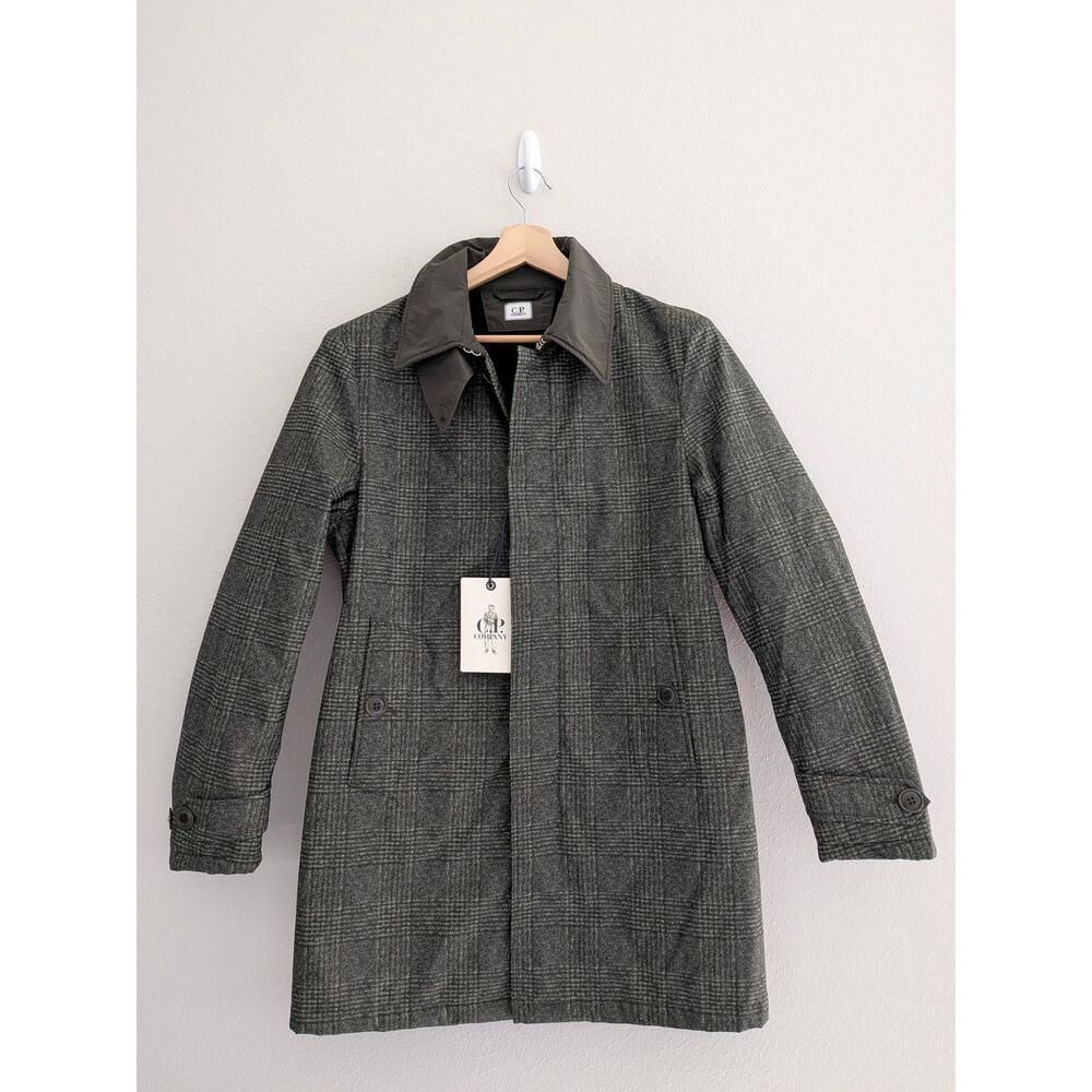 NWT Men's C.P. Company Padded Softshell Jacket Tweed Patterned IT 44  Small $792